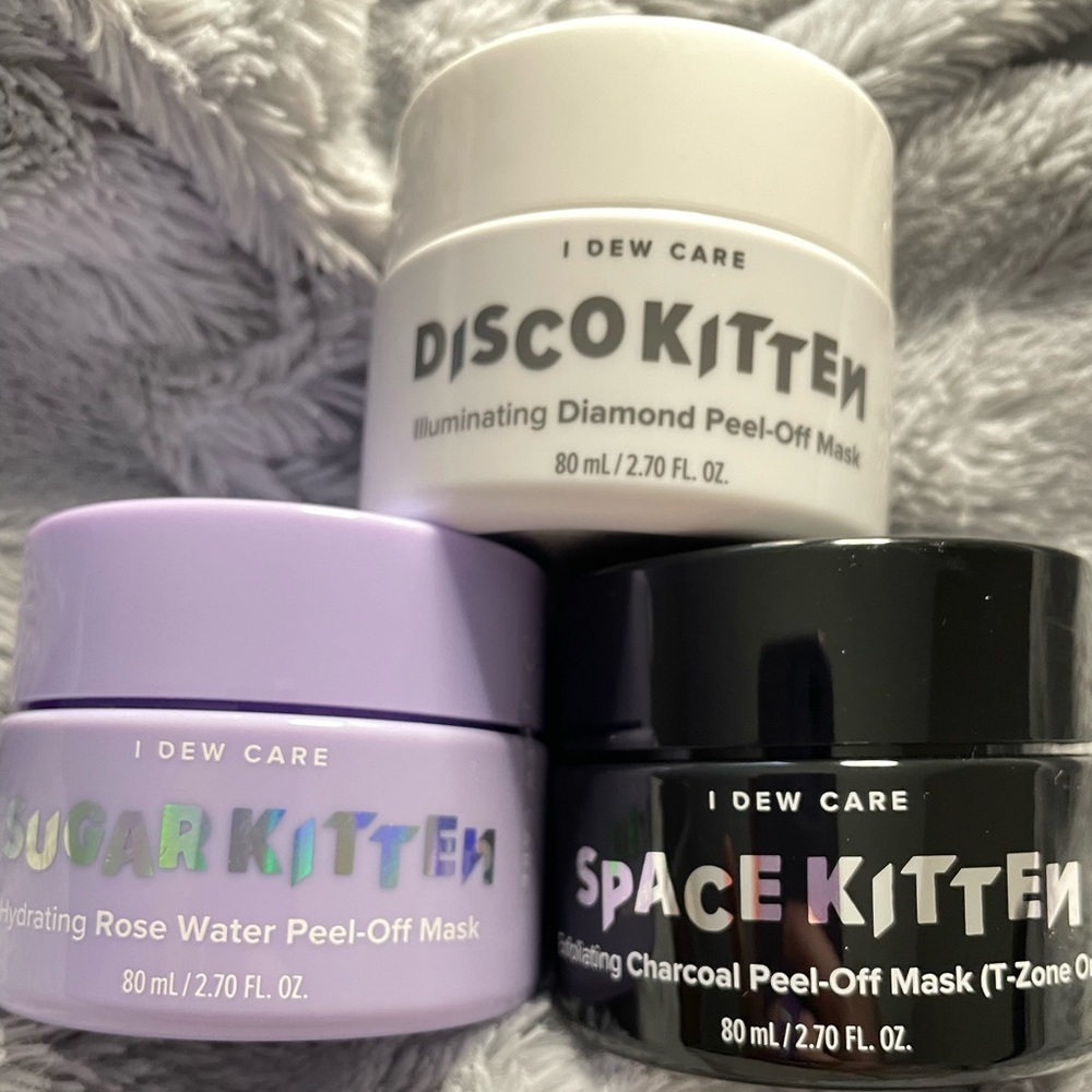 Never Used & Sealed (see pic) I Dew Care Kitten Trio Chrome Masks